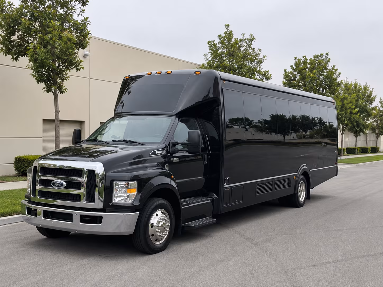 Passenger seating aboard a party bus rental serving Tulsa