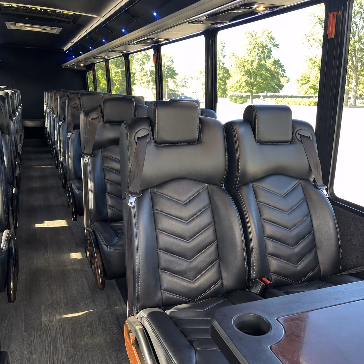 Tulsa Airport Shuttle & Transportation party bus interior