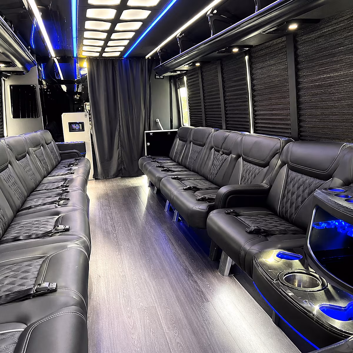 Tulsa Bachelor & Bachelorette Transportation onboard seating
