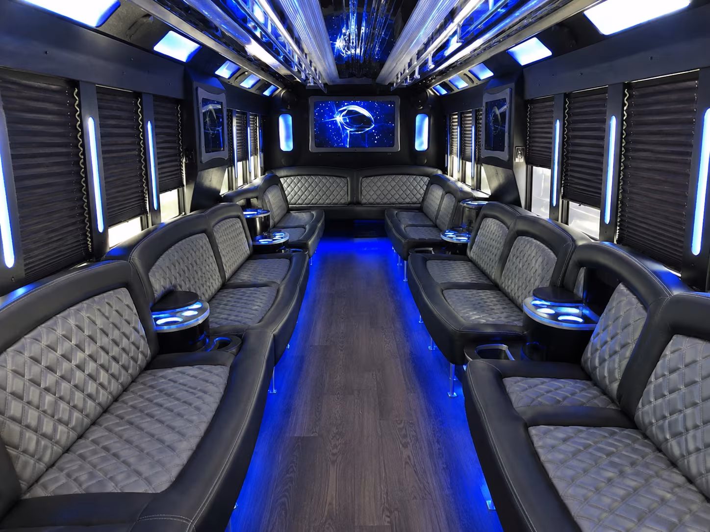 Tulsa Private Event Transportation party bus exterior