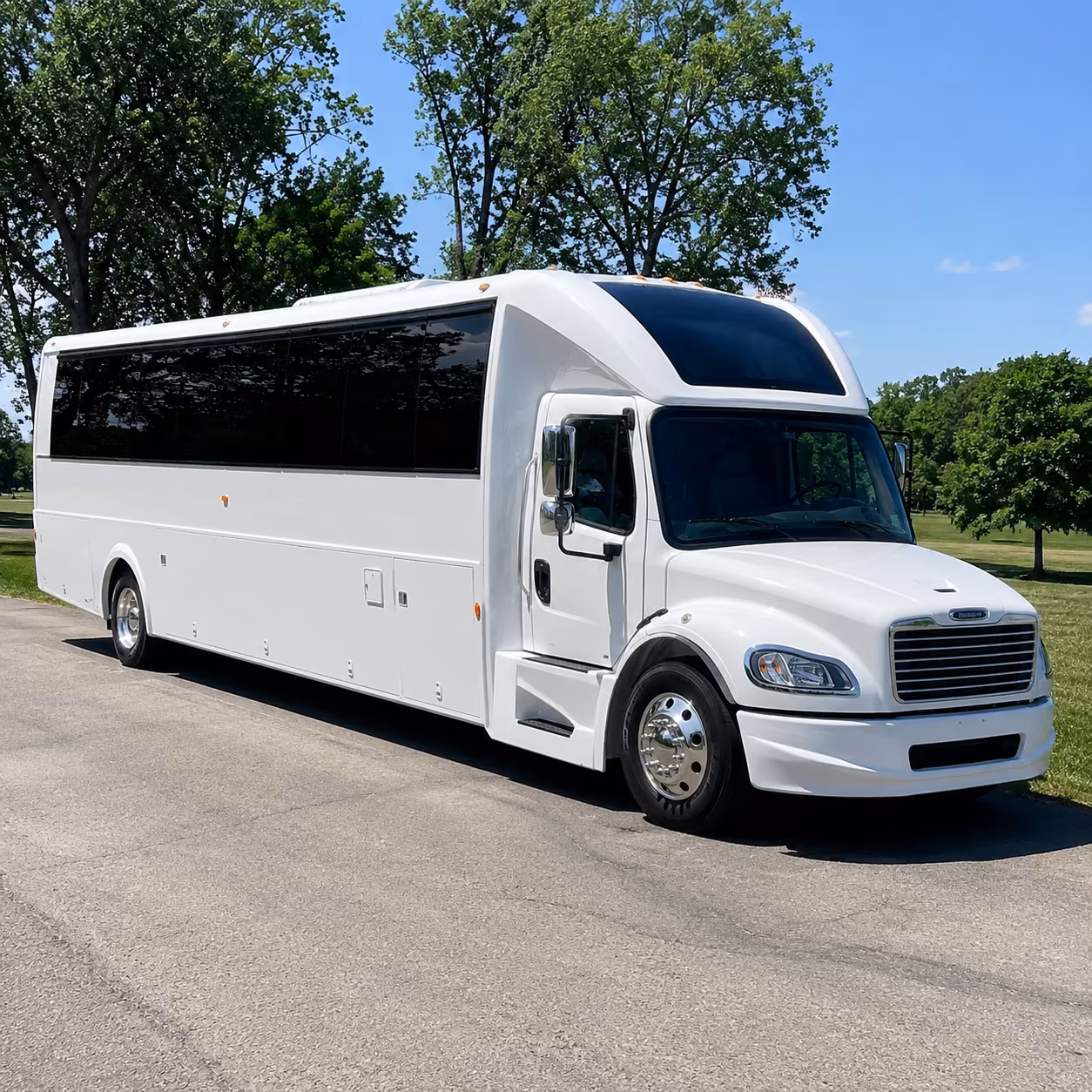 Tulsa Private Event Transportation party bus exterior
