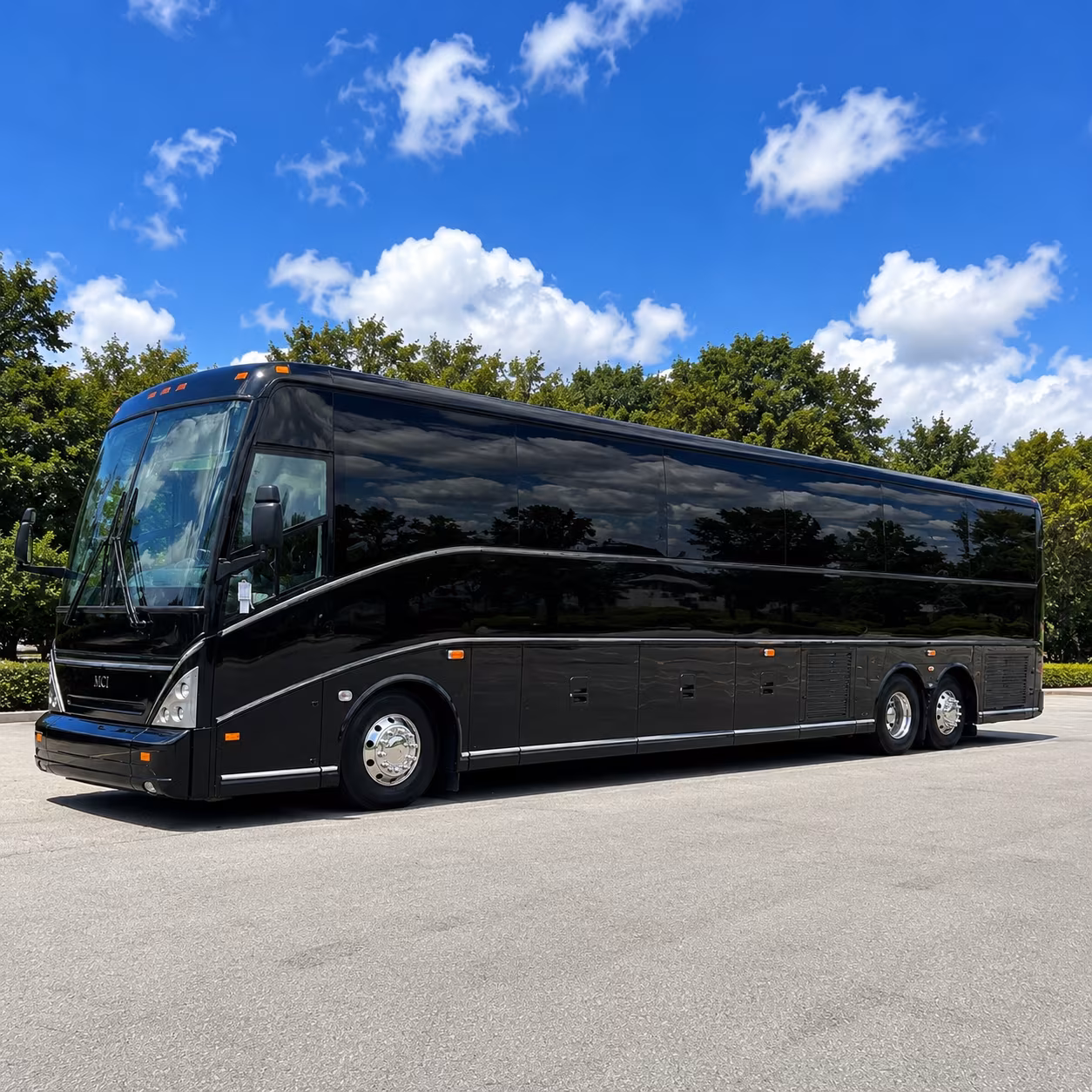 Tulsa School Event Transportation party bus exterior
