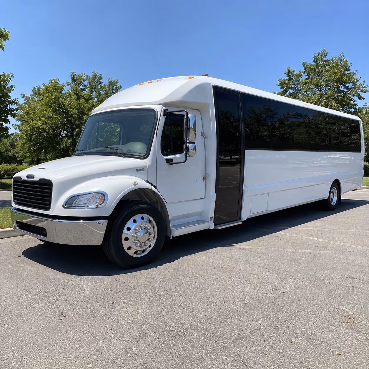 Tulsa School Event Transportation party bus exterior