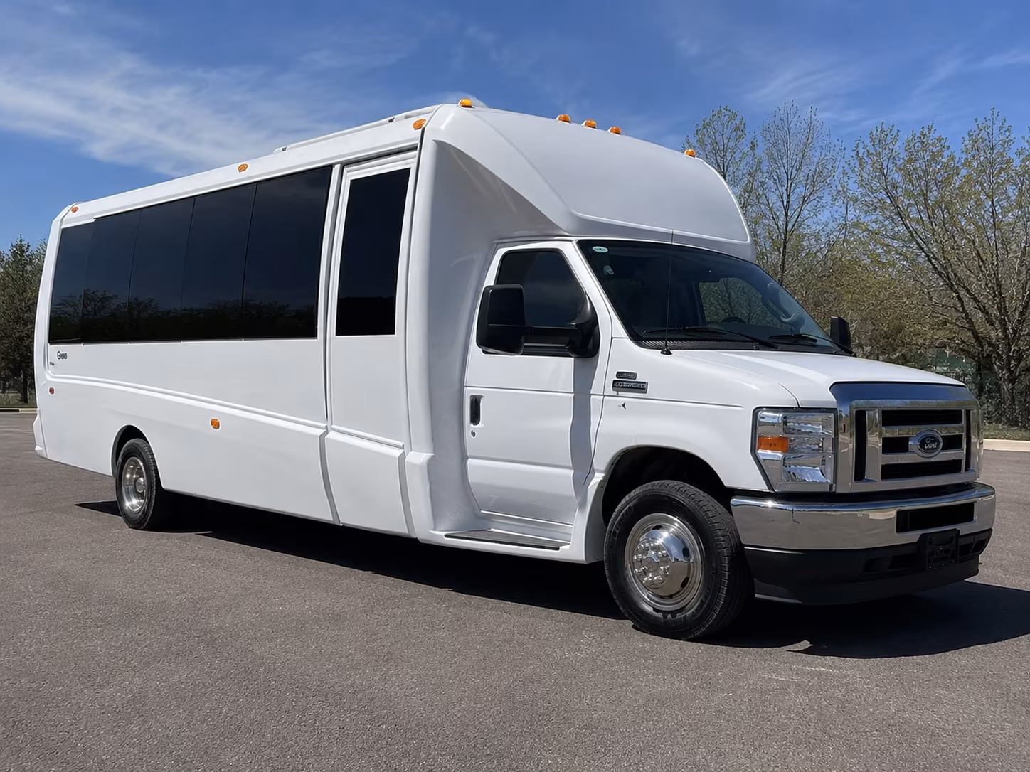 Tulsa Sporting Event Transportation party bus exterior
