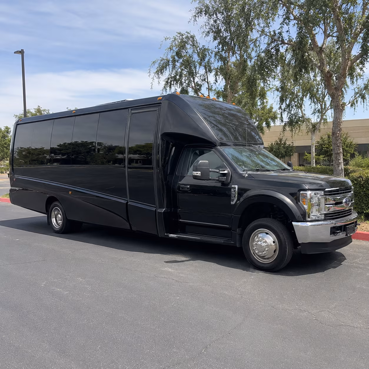 Tulsa Sporting Event Transportation party bus exterior