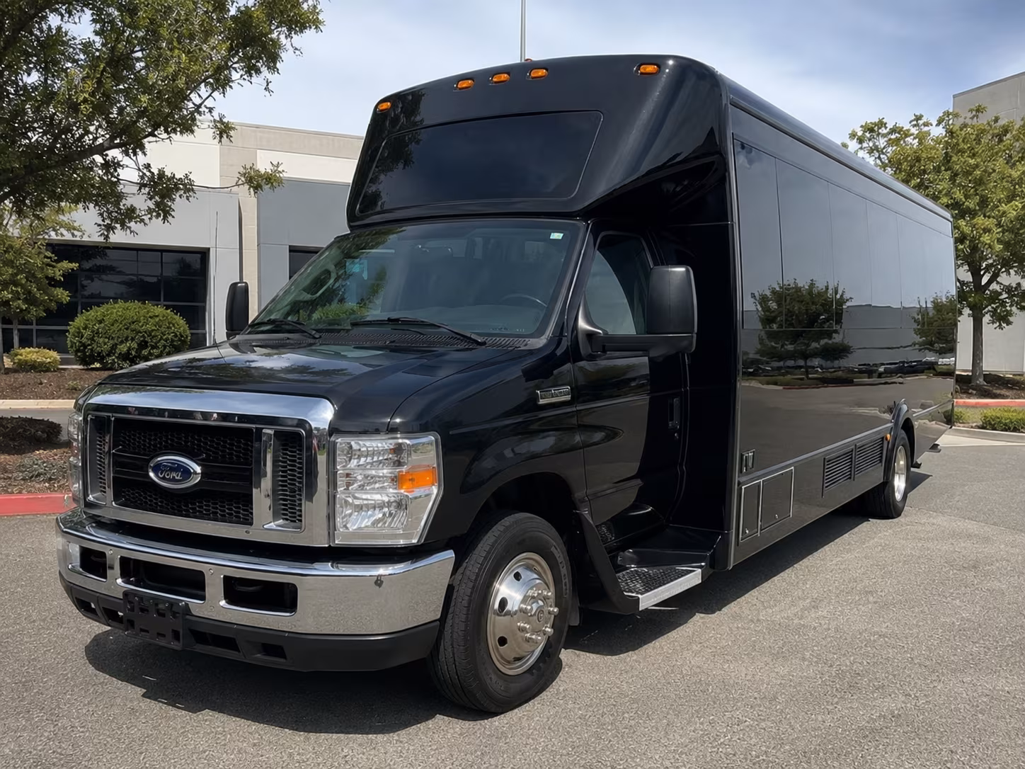 Tulsa Sporting Event Transportation party bus exterior
