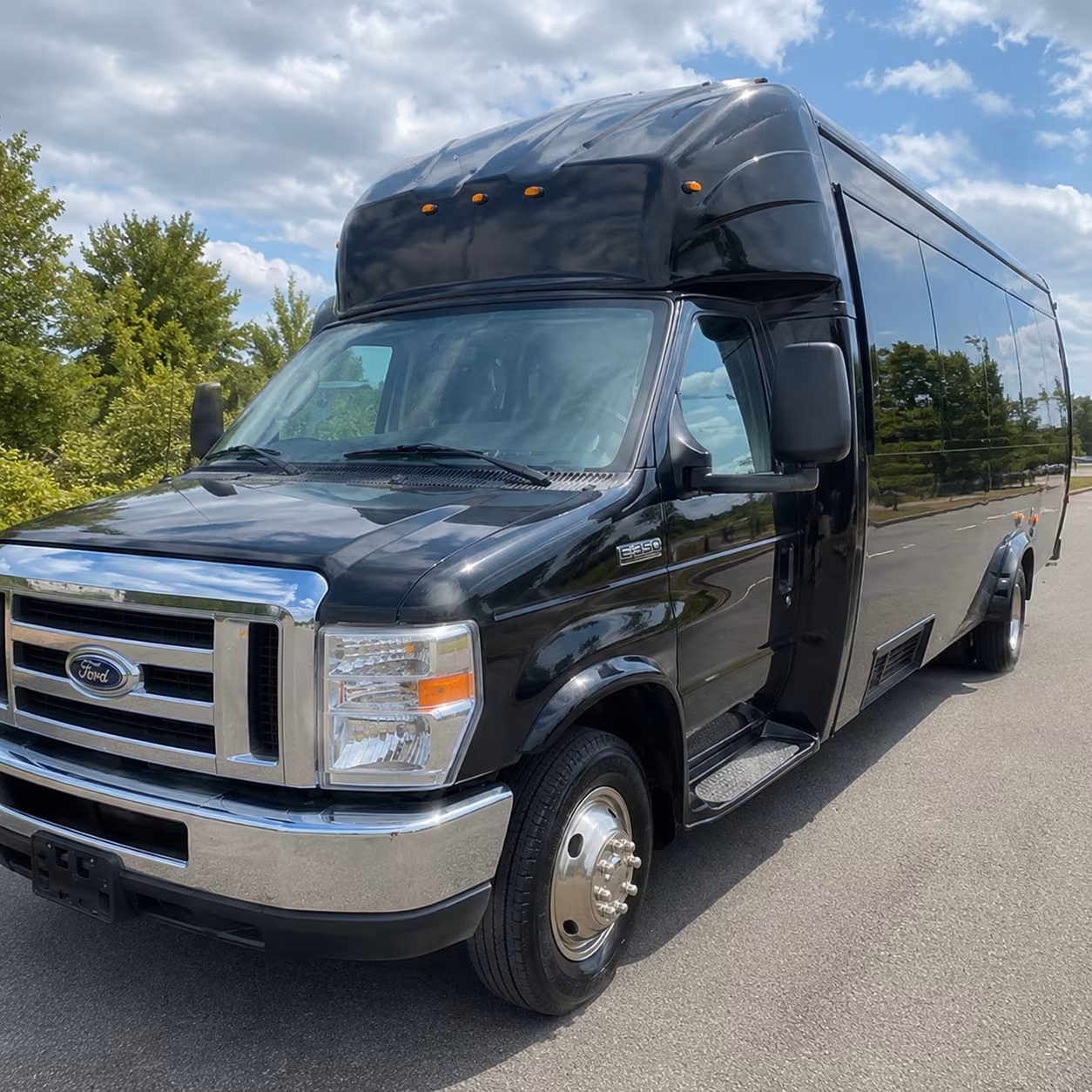 Tulsa Sporting Event Transportation party bus exterior