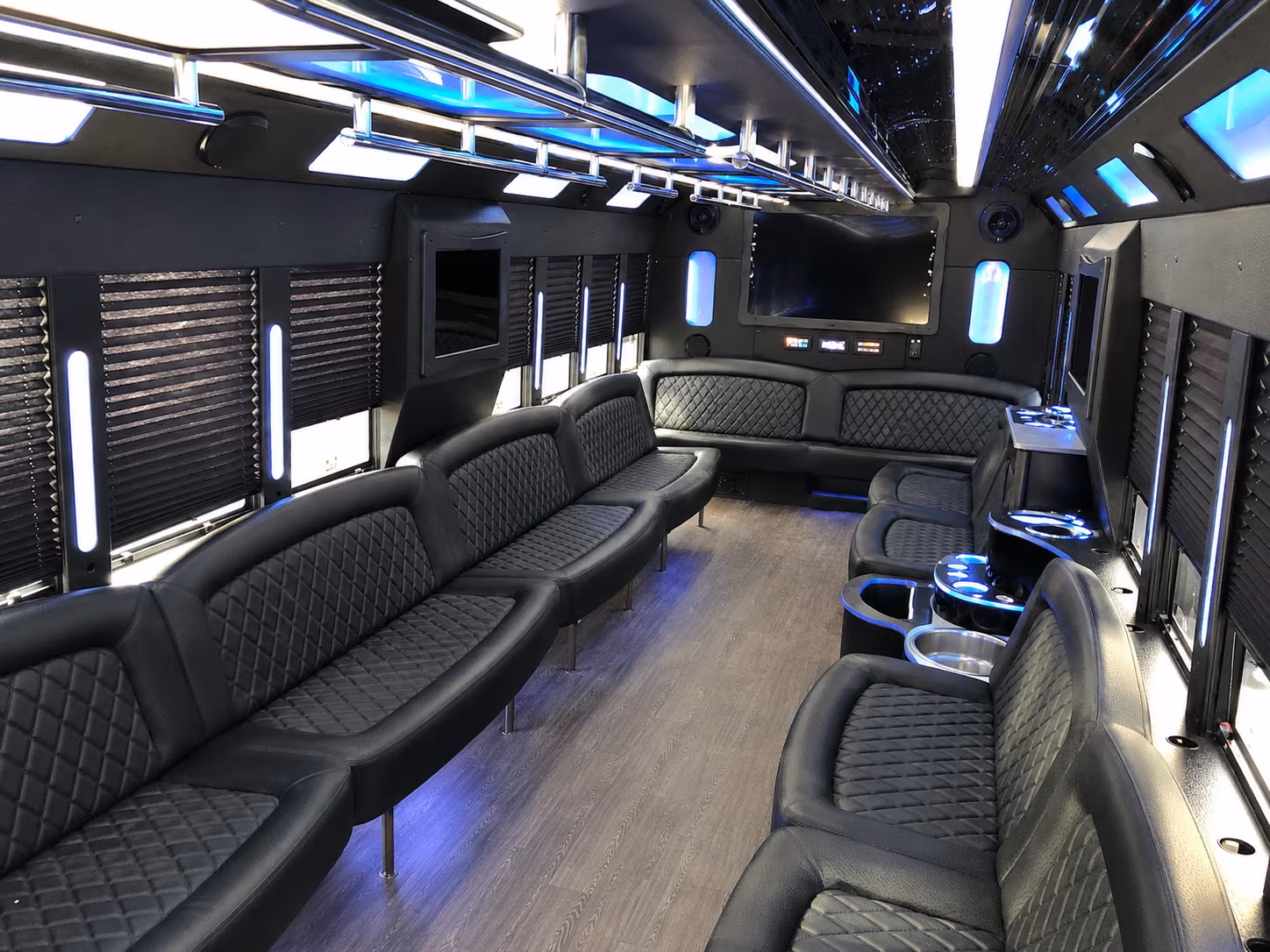 Tulsa Wedding Transportation onboard seating