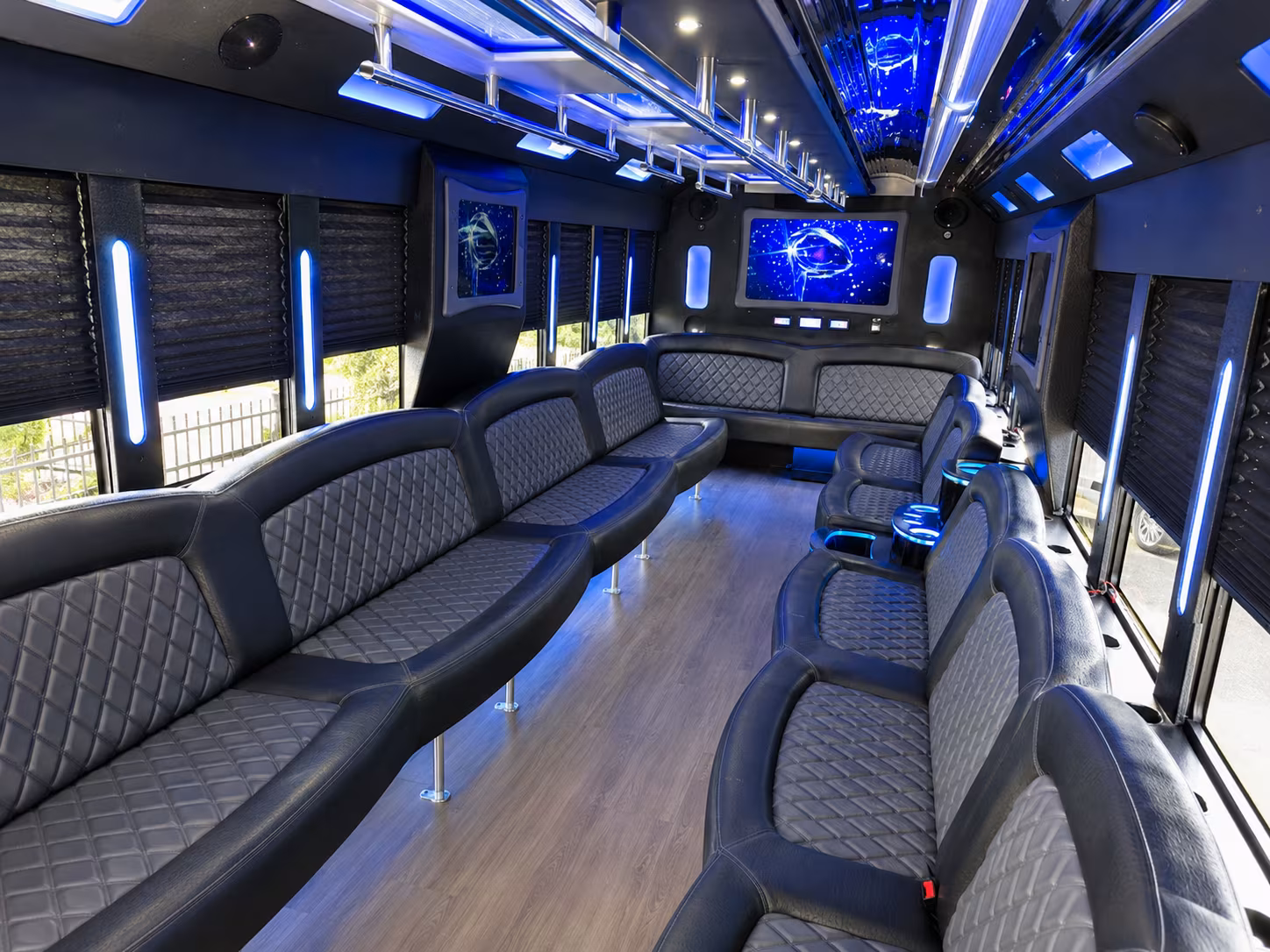 Tulsa Wedding Transportation party bus exterior