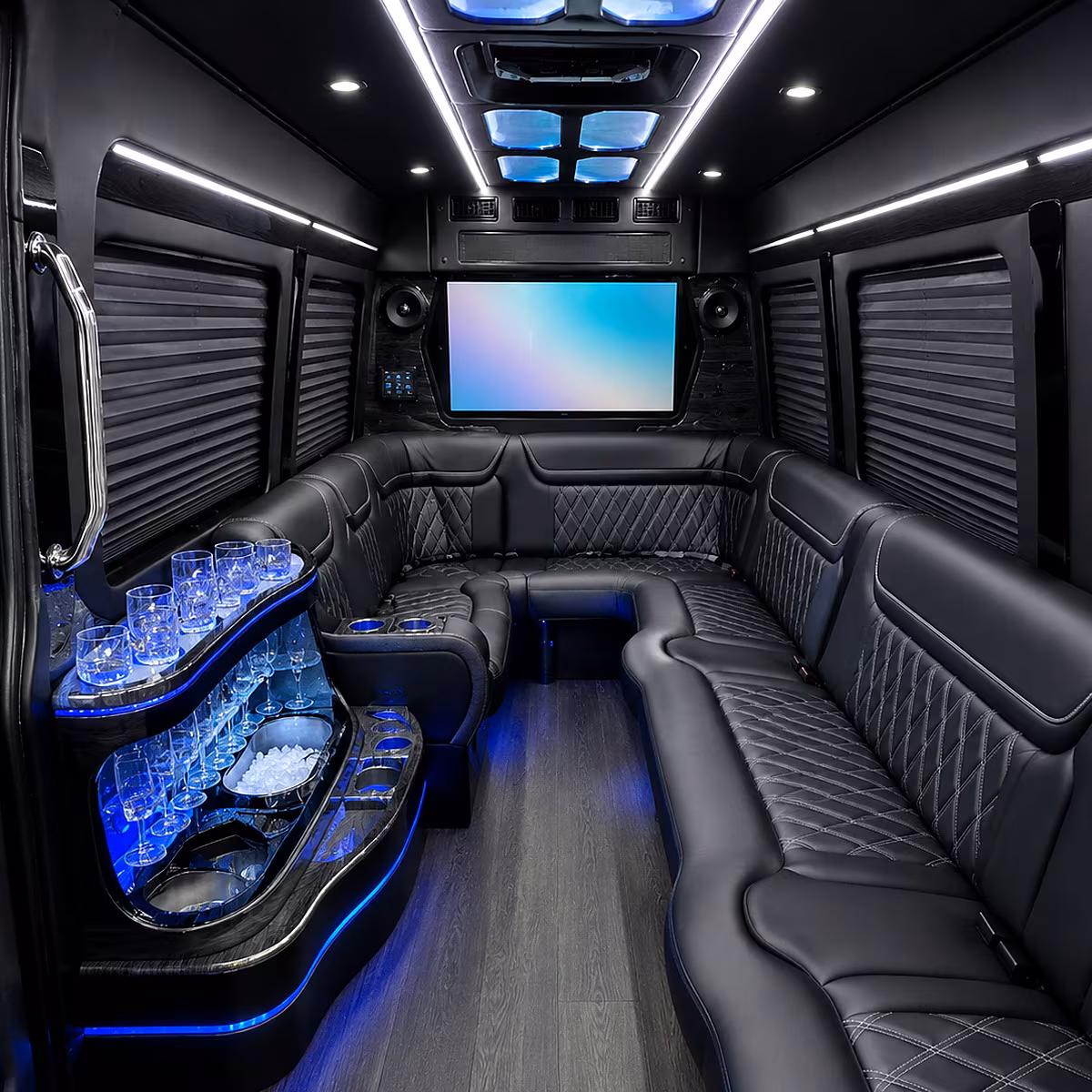 Tulsa Winery Tour & Pub Crawl Transportation onboard seating